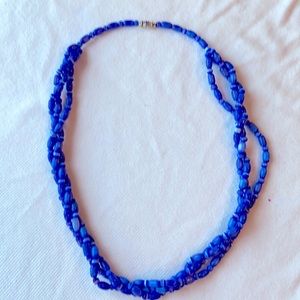 Beautiful layered blue necklace